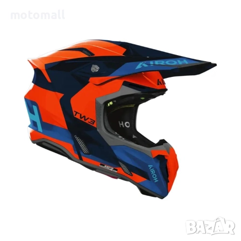 НОВО! AIROH Twist 3 Fancy Orange/Blue Gloss 