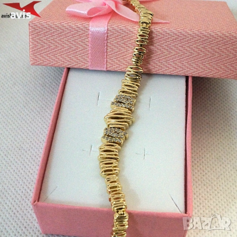 Гривна с 14К златно покритие 234843, снимка 2 - Гривни - 53186636