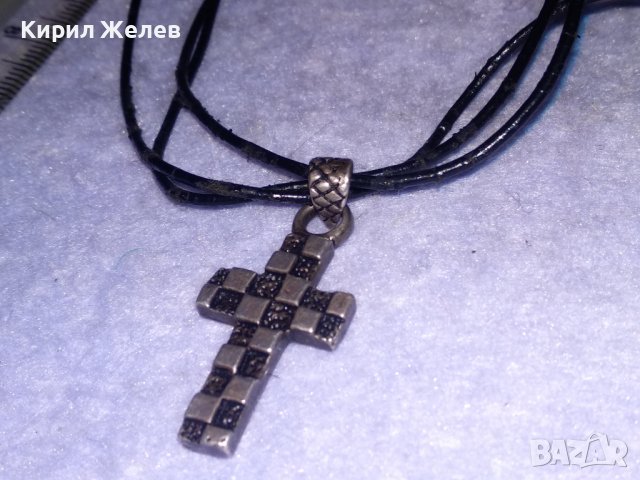 МОДНО СРЕБЪРНО КОЛИЕ с АРТ КРЪСТЧЕ ЛАКИРАНО СРЕБРО 925 ПРОБА 34506, снимка 16 - Колиета, медальони, синджири - 39547612