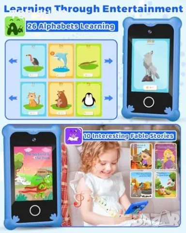 Нова Играчка телефон CKATE за деца 3-12 години с двоен фотоапарат игри, снимка 2 - Конструктори - 49509675