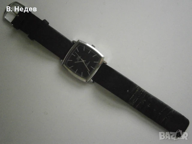 НОВ Q&Q, quartz 38mm x 38mm; височина 6,8мм!, снимка 7 - Мъжки - 50493066