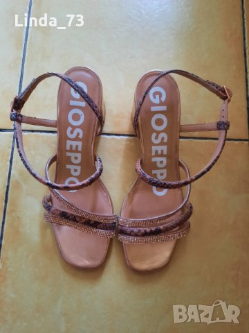 Дам.сандали-"GIOSEPPO"/изк.кожа/,№39 -цвят-златист. Закупени от Италия.