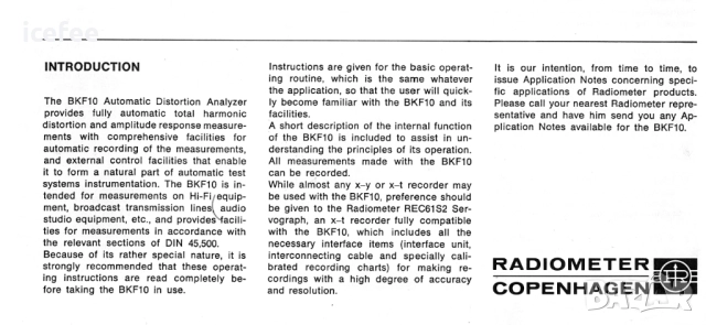 Radiometer Copenhagen BKF 10 automatic distortion meter, снимка 12 - Друга електроника - 51575273