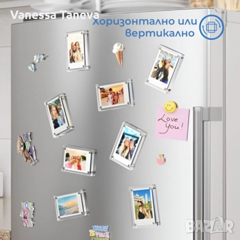 Двустранни магнитни рамки за снимки – комплект 5 броя, снимка 4 - Други стоки за дома - 52923115
