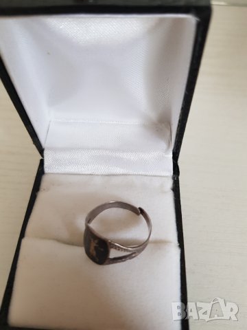 Антикварен сребърен пръстен, снимка 2 - Пръстени - 29876385