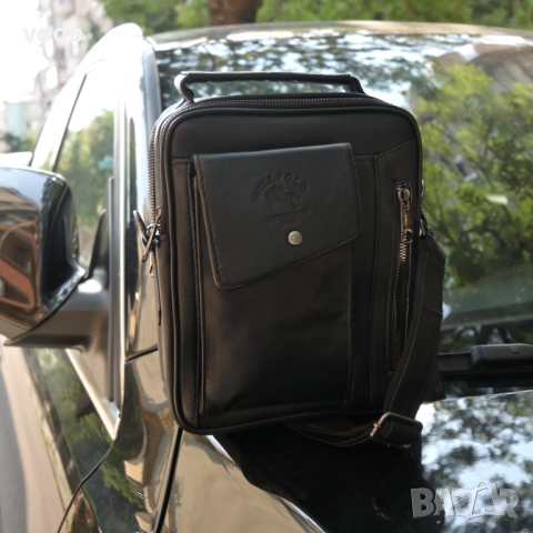 Мъжка чанта от естествена кожа Vodo, снимка 1