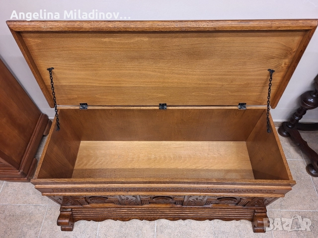 Ракла, скрин, пейка с богата дърворезба , снимка 5 - Ракли - 52818148