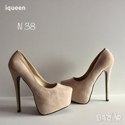 Нови обувки велур, снимка 2 - Дамски обувки на ток - 31439144