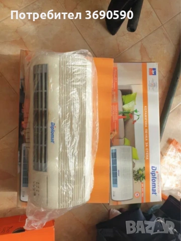 Керамична печка Diplomat, за стена, с дистанционно, 2 бр., снимка 3 - Отоплителни печки - 53931207