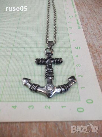 Синджир с котва имитационна бижутерия, снимка 5 - Бижутерийни комплекти - 30303090