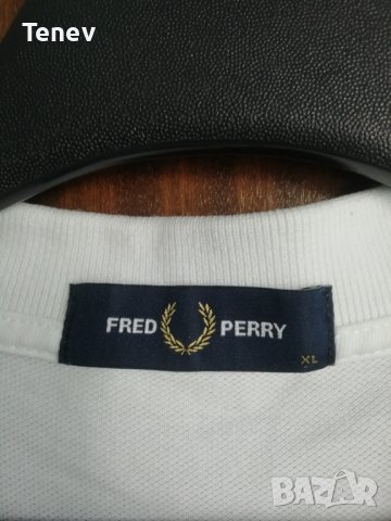 Fred Perry Polo оригинална бяла мъжка поло тениска Фред Пери XL, снимка 4 - Тениски - 42037775