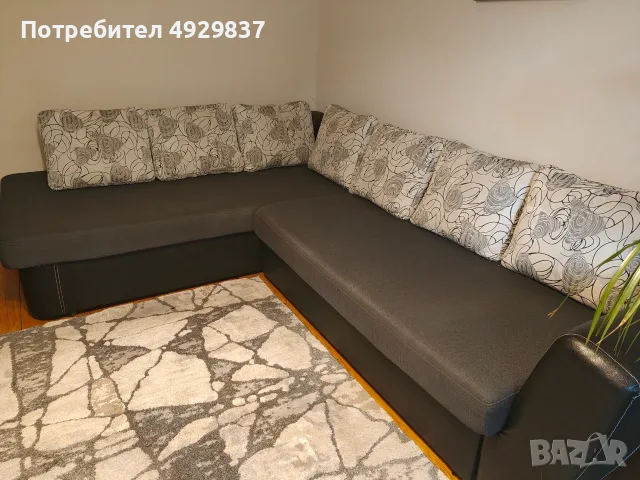 Ъглово холна гарнитура, снимка 4 - Дивани и мека мебел - 55804893