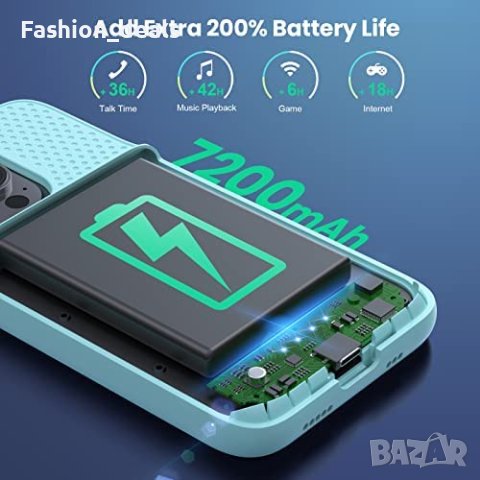 Нов заряден калъф за телефон iPhone 14 Pro Акумулаторна батерия Айфон, снимка 3 - Калъфи, кейсове - 40764284