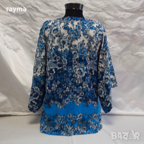 Desigual дамска блуза флорален принт вискоза с ламе, снимка 2 - Туники - 51730416