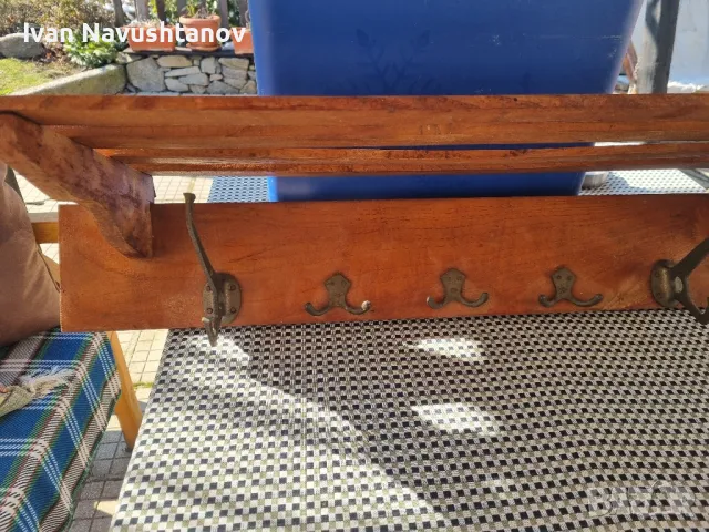 Дървена закачалка с лавица за шапки , снимка 6 - Закачалки - 49244967