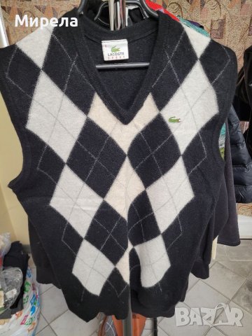 LACOSTE Оригинално пуловерче от вълна, снимка 3 - Блузи с дълъг ръкав и пуловери - 39416887