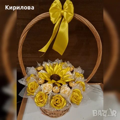 сатенени рози и букети, снимка 9 - Други - 50901284