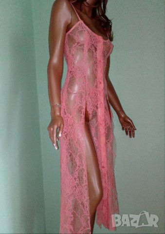 Секси дантелена нощничка/ наметка в ярък цвят -ХС, снимка 1