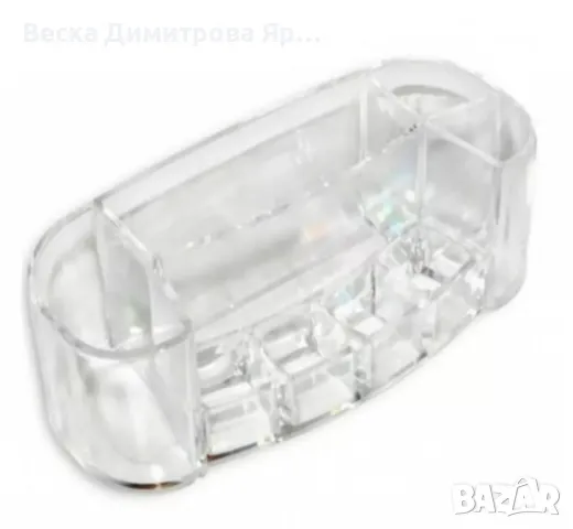 Прозрачен акрилен органайзер за козметика и четки, снимка 2 - Други стоки за дома - 49731587