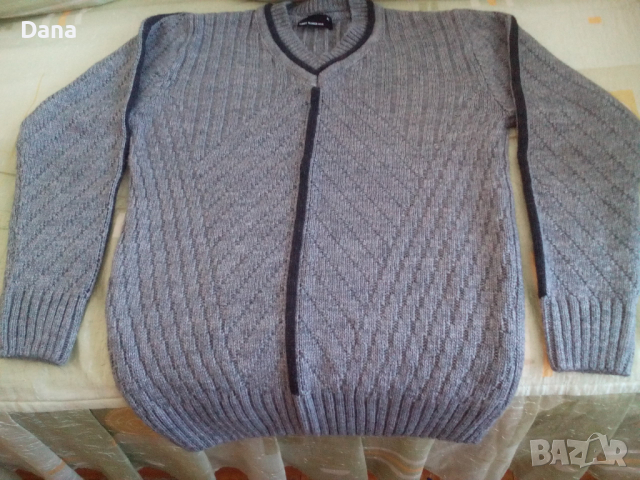 Плетена  юношеска/ мъжка блуза, снимка 1 - Пуловери - 36395633
