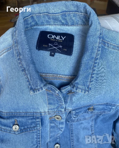 ONLY. Дънково яке, р-р 38, снимка 3 - Якета - 51296715