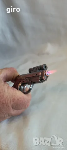 Метална запалка пистолет Beretta 92 , снимка 7 - Запалки - 55803528