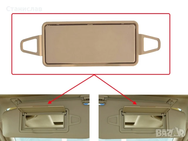 Капак за огледало на сенник за Mercedes CLS W218, снимка 4 - Части - 50632393