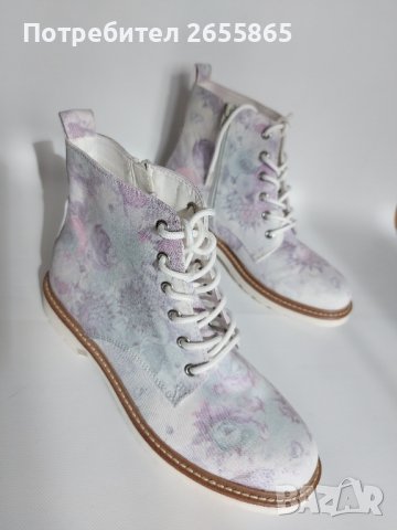 Боти с флорален мотив р.39, снимка 10 - Дамски боти - 44261014