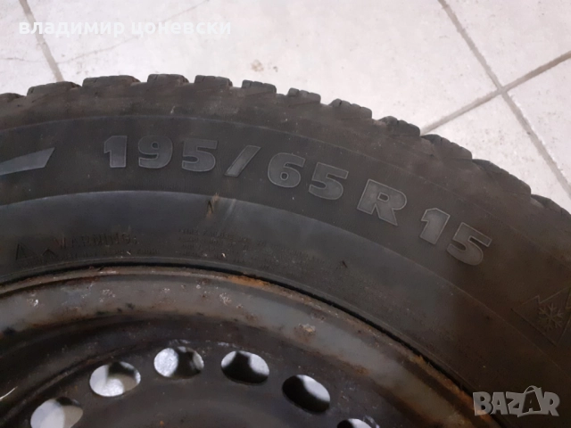 Резервна гума с джанта Мишелин 195/65 R15 Mishelin, снимка 4 - Гуми и джанти - 52307667