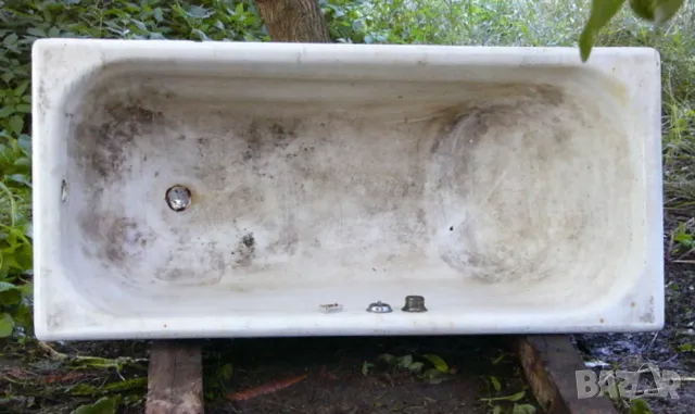 Оригинал Руска Класическа Чугунена ВАНА за Баня 150x70см 120 кг СССР Метално Корито 160 литра БАРТЕР, снимка 12 - Душ кабини и вани - 48390919