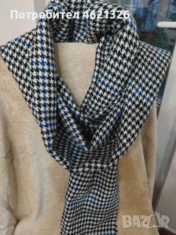 Шал-наметка, лек и топъл, нов, унисекс, 94/ 199 см, подарък орледалце, снимка 2 - Рокли - 52584920