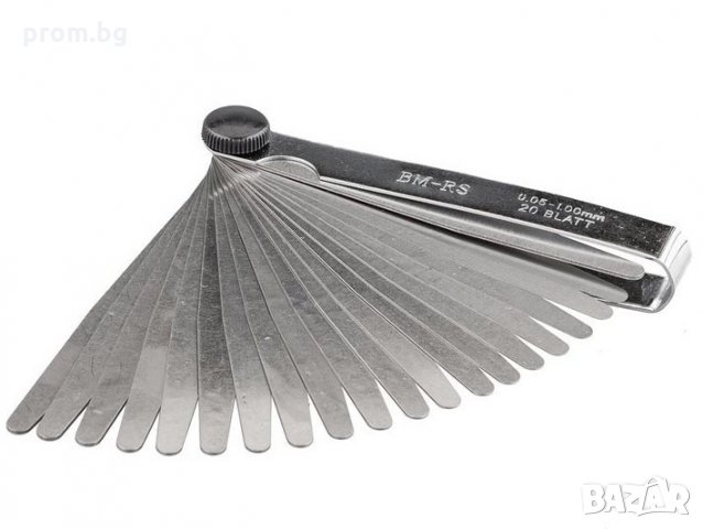 луфтомер, комплект луфтомери Mannesmann с 20 пластини, Германия, снимка 2 - Други инструменти - 31345972