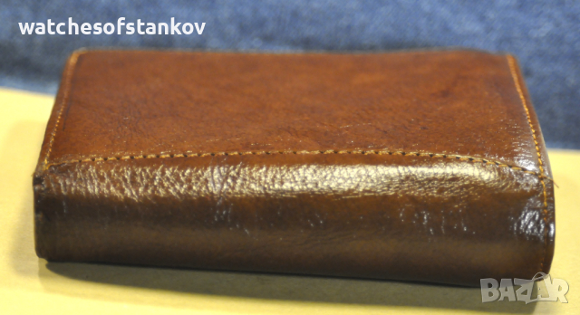 "D Collection" Genuine High Quality Brown Leather Wallet, снимка 7 - Портфейли, портмонета - 44756944