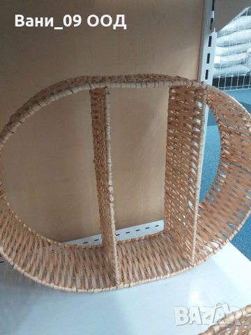 Стенен рафт от плетена върба, снимка 6 - Етажерки - 33770274