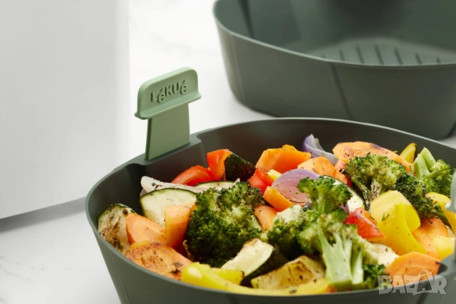 Кошничка за фритюрник с горещ въздух Lekue, оребрена, снимка 7 - Други стоки за дома - 52098669