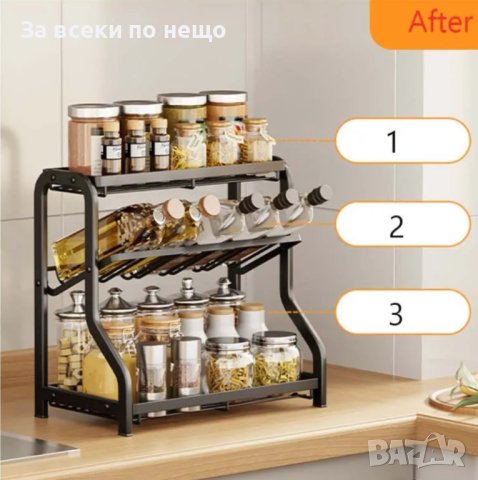 Стойка за подправки на 3 нива, снимка 9 - Аксесоари за кухня - 44400586