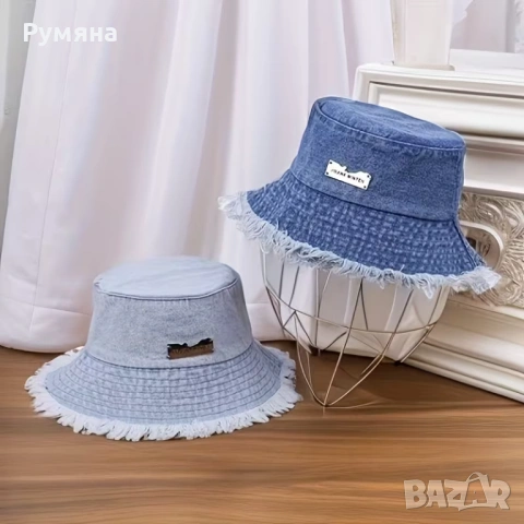 Дамска шапка/ ДЕНИМ /Bucket , снимка 2 - Шапки - 54271063