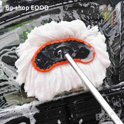 Четка за автомивка с телескопична дръжка до 120см, мека глава, без драскотини, снимка 2 - Аксесоари и консумативи - 53941982