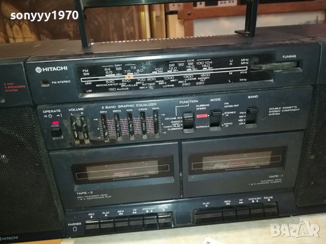 HITACHI-КАСЕТОФОН 2702241627, снимка 8 - Радиокасетофони, транзистори - 44496089