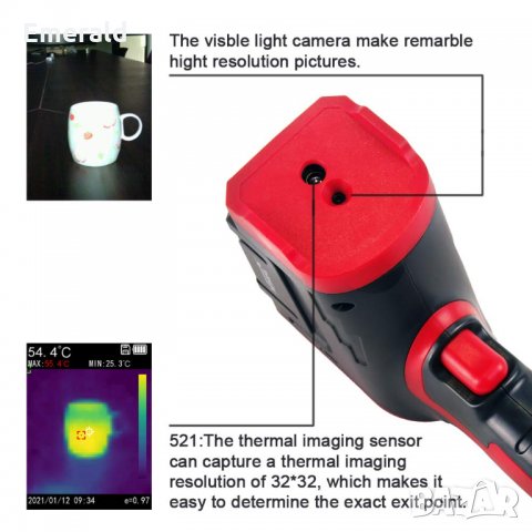 Нова термокамера термална камера, снимка 4 - Други инструменти - 35291357