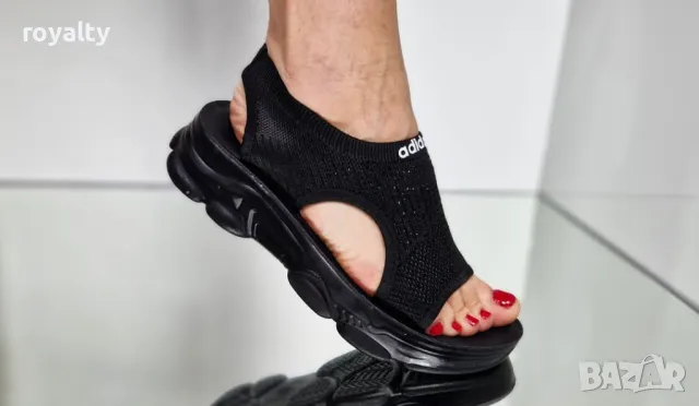 Adidas стилни черни дамски сандали , снимка 6 - Сандали - 50394062