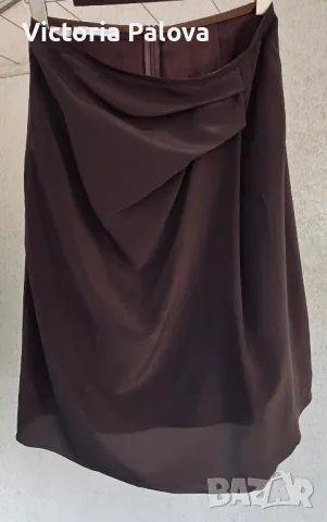 Супер красива модерна пола LAURA DONINI шоколадов цвят