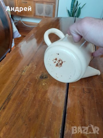 Стар емайлиран чайник #21, снимка 7 - Други ценни предмети - 31319638
