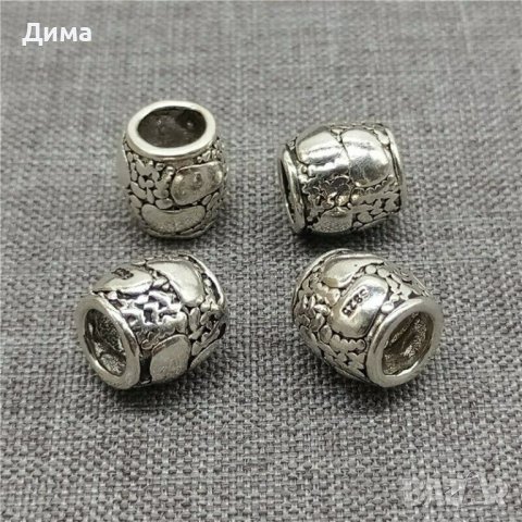 4-17лв. Талисмани 925 Стерлингово Сребро тип Пандора-за гривни.Различни модели,размери,различни цени, снимка 5 - Гривни - 36429697