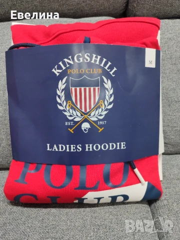 Нов! Дамски суичър с качулка Polo Club Kingshill, размер М , снимка 3 - Суичъри - 50553120