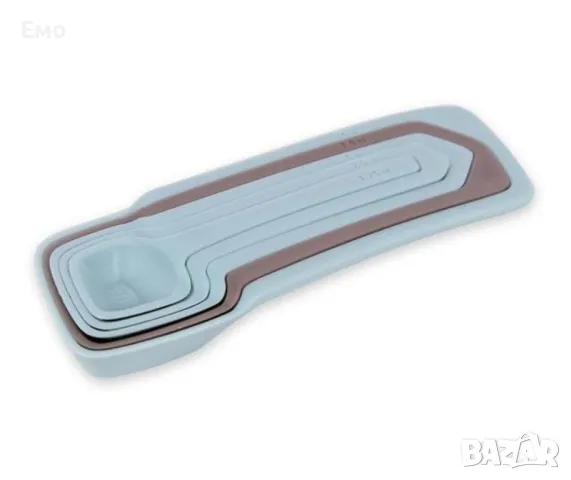 Комплект мерителни лъжички, кафяви, сини, снимка 8 - Аксесоари за кухня - 48595818