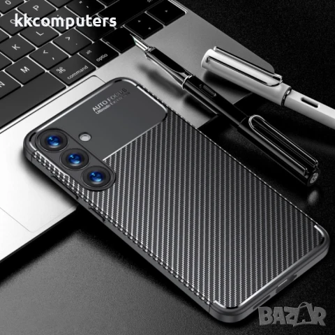 Samsung Galaxy S25+ 5G Carbon Fiber Texture/ Shockproof Калъф и Протектор