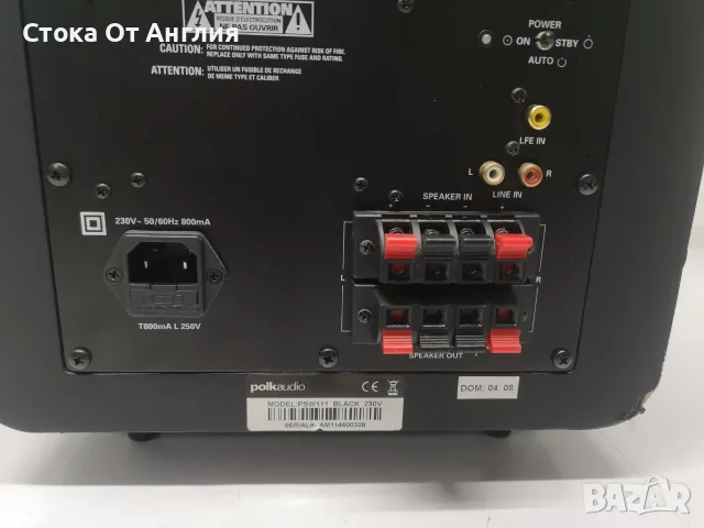 Буфер / субуфер - Polk Audio PSW111 / 150 W, снимка 10 - Тонколони - 55992995