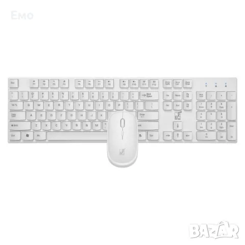 Безжични Wireless клавиатура и мишка за компютър KMT1, снимка 2 - Клавиатури и мишки - 47817560