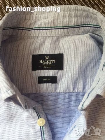 Мъжка риза Hackett London, размер S, слим, снимка 9 - Ризи - 31528582